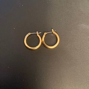 Small gold hoop earrings